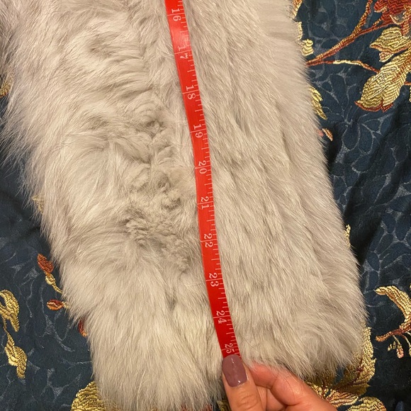 SAGA FOX JACKET FOX FUR JACKET WHITE BLUE FOX - Picture 7 of 8